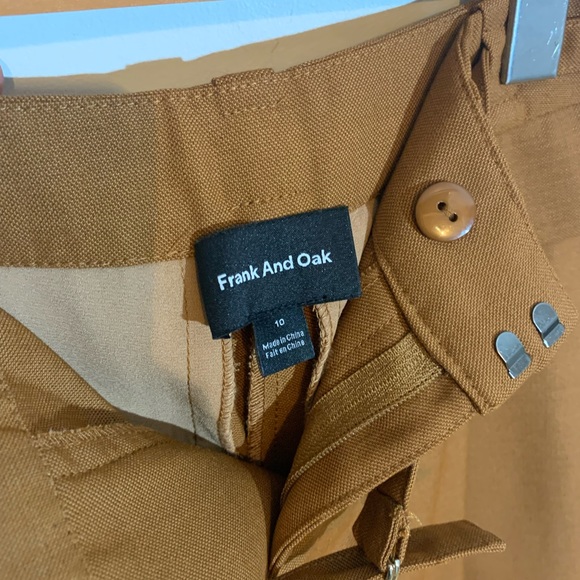 Frank & Oak Size 10 Bourbon/Burnt Orange Dress Pant - Picture 5 of 7